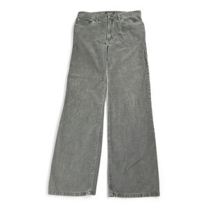 Eddie Bauer Pants Mens 34x33 Gray Corduroy Straight Fit Casual Cotton Y2K
